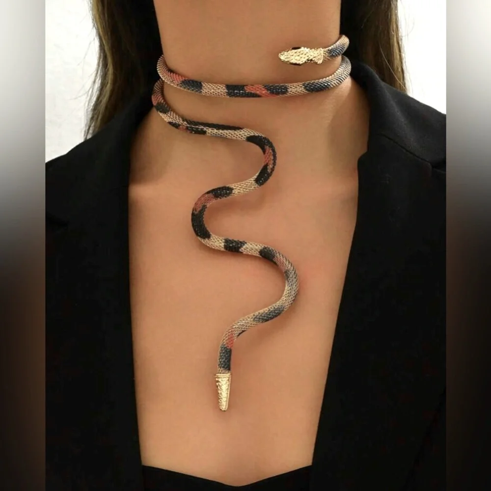 Leopard Snake Adjustable Necklace - Picture 1 of 1